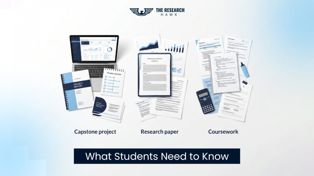 Capstone Project vs Research Paper vs Coursework — What Students Need to Know