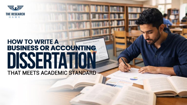 How to Write a Business or Accounting Dissertation That Meets Academic Standards